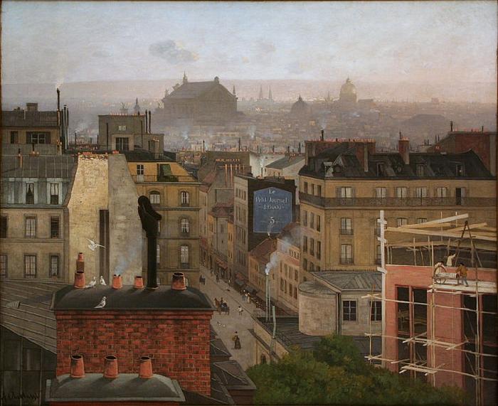 Antonin Chittussi Paris as Viewed from Montmartre oil painting picture